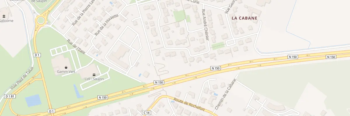 Plan du 16 Rue André Chenier à Saujon