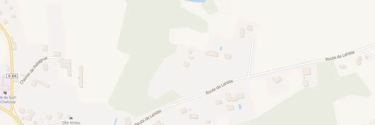 Plan du 341 Rte de Lehitte à Sort-en-Chalosse