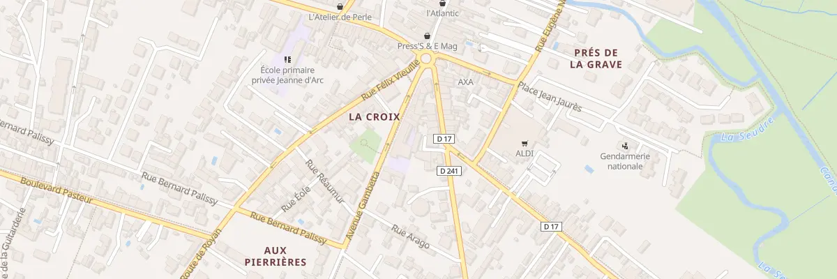 Plan du 14 Rue Jules Dufaure à Saujon