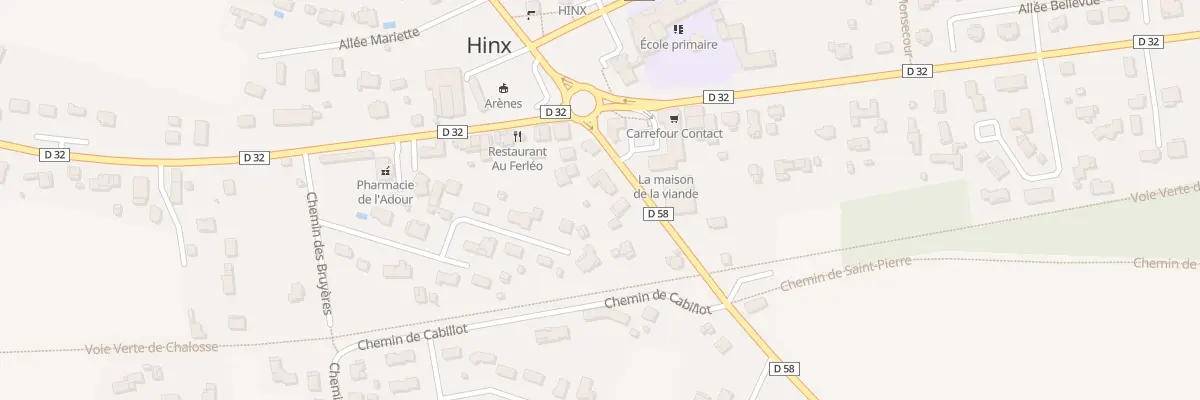 Plan du 20 Rte de Poyartin à Hinx