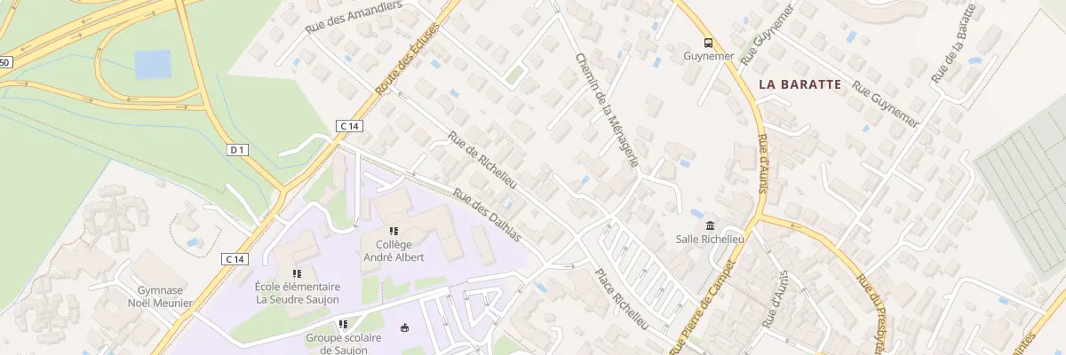Plan du 4 Rue de Richelieu à Saujon