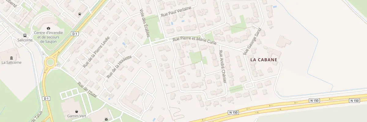 Plan du 9 Rue André Chenier à Saujon