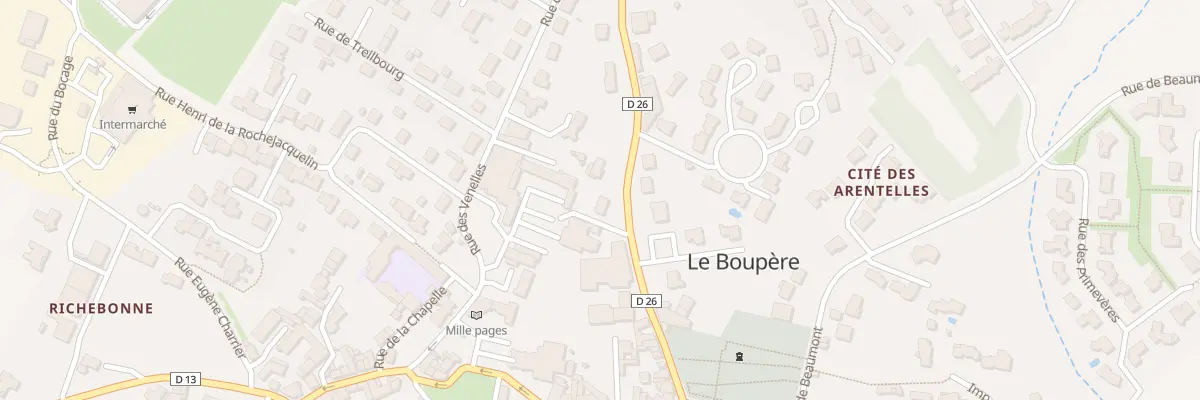 Plan du 24 Rue de la marne au Boupère