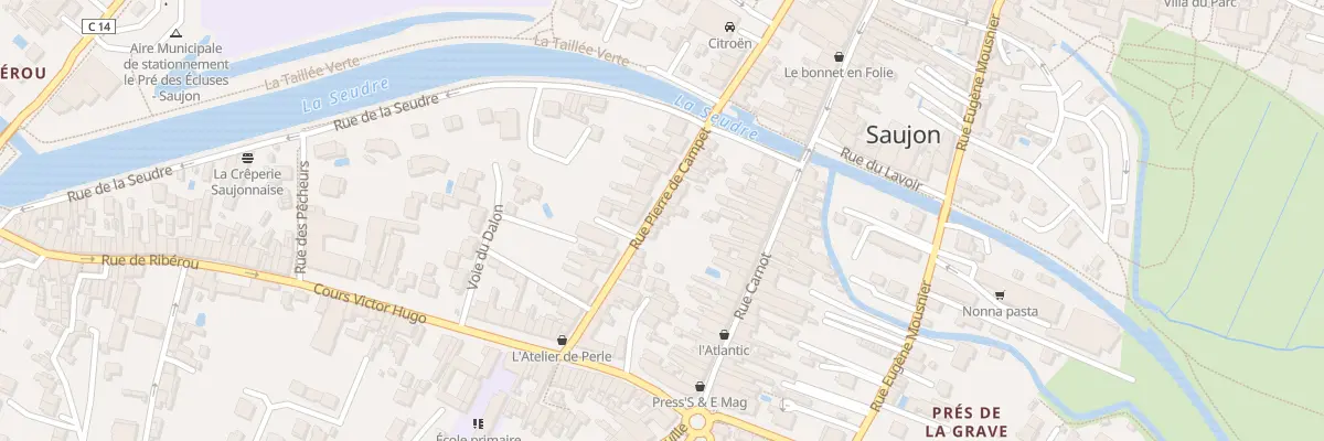 Plan du 9 Rue Pierre de Campet à Saujon