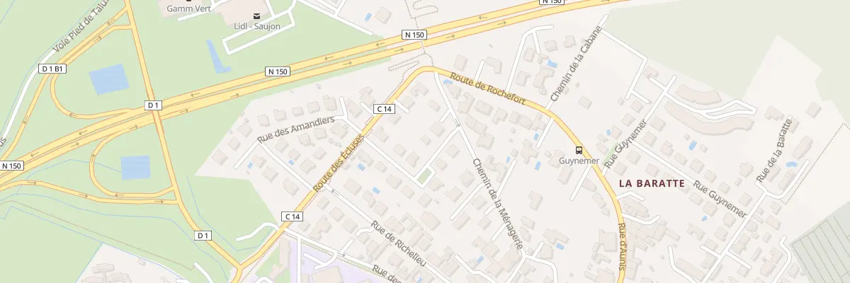 Plan du 7 Rue du Maréchal Juin à Saujon