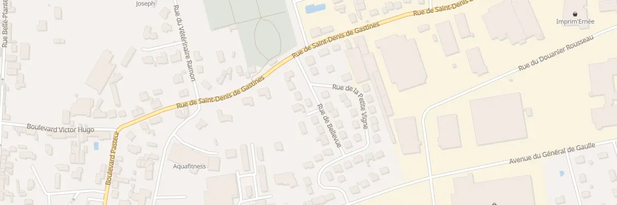 Plan du 18 Rue de Bellevue à Ernée