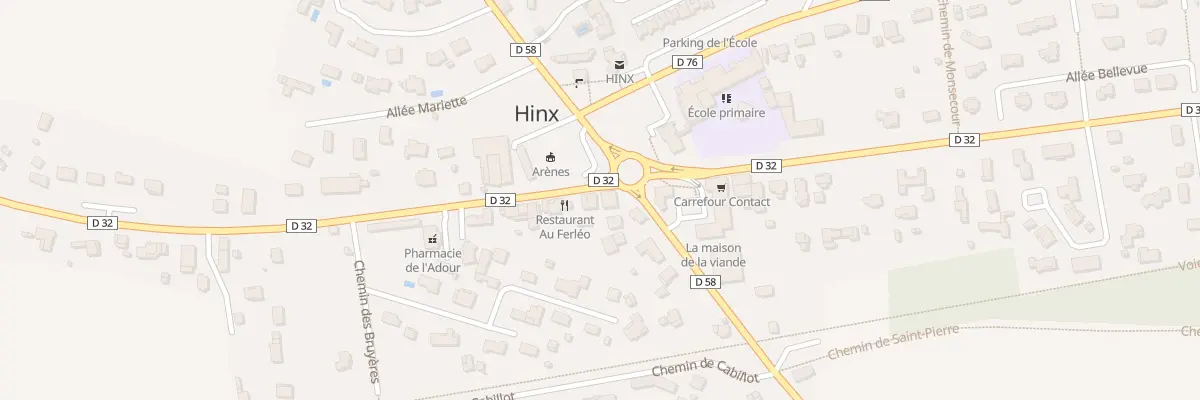 Plan du 23 Rte de Dax à Hinx