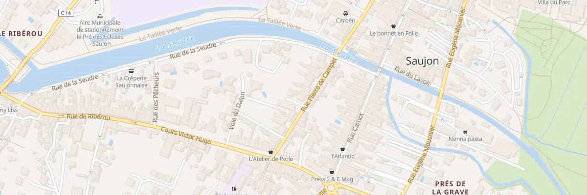 Plan du 16 Rue Pierre de Campet à Saujon