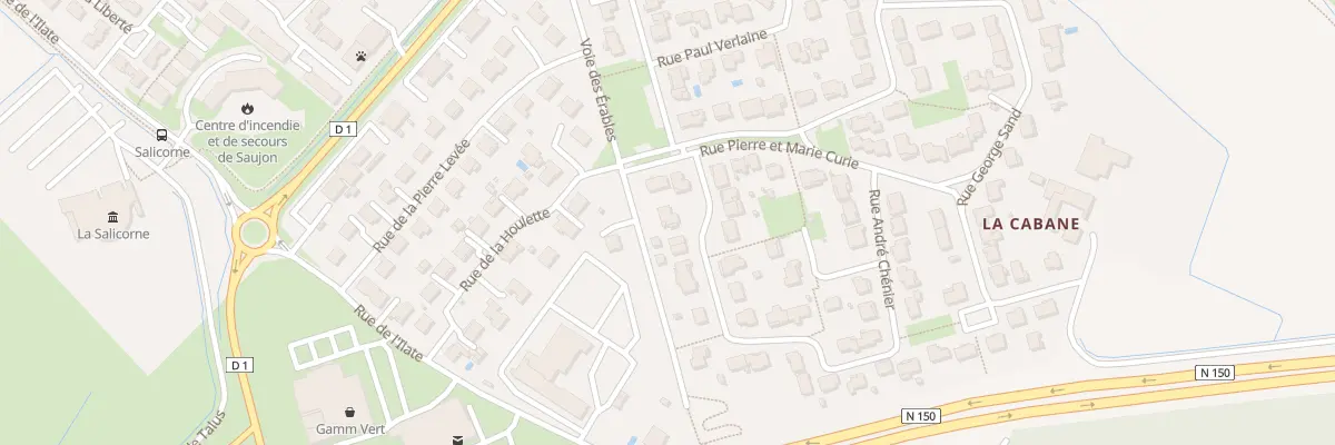 Plan du 2 Rue André Chenier à Saujon