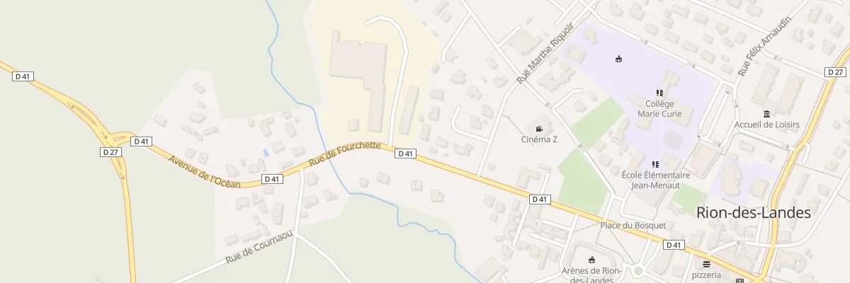 Plan du 55 Rue Barthélémy Callède à Rion-des-Landes