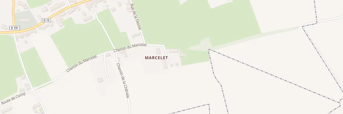 Plan du 5060 Marcelet à Tournières