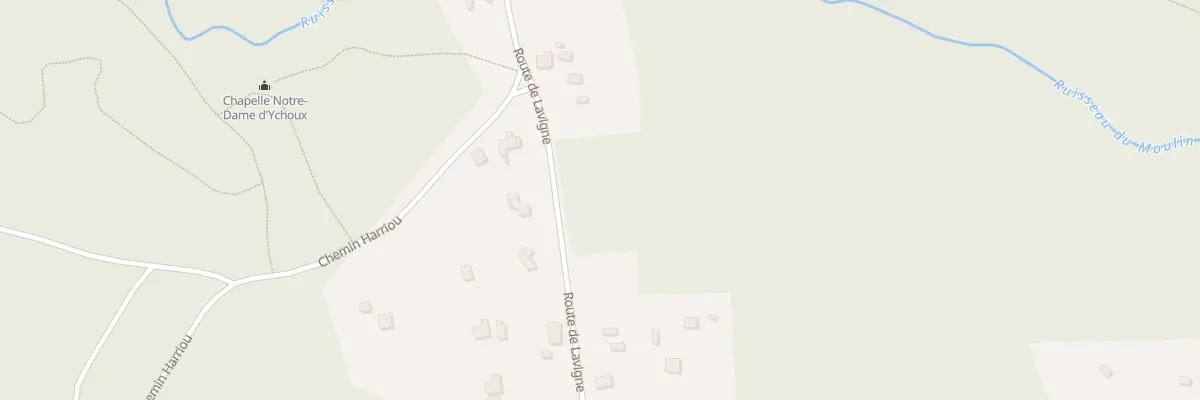 Plan du 1243 Rte de Lavigne à Ychoux
