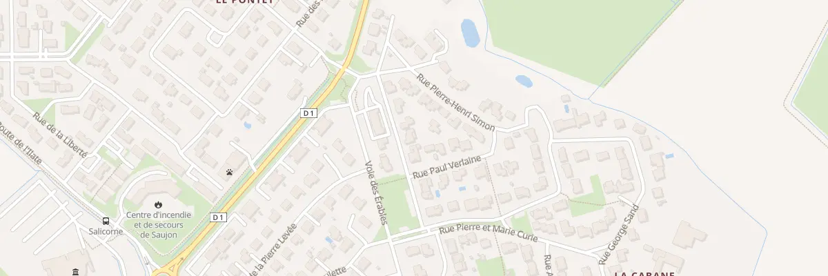 Plan du 10 Rue Pierre-Henri Simon à Saujon