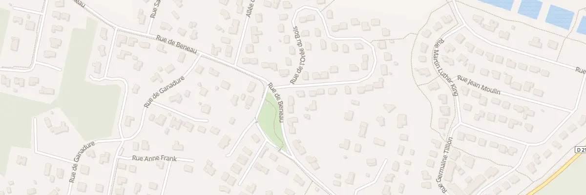 Plan du 15 Rue de Beneau à Mios