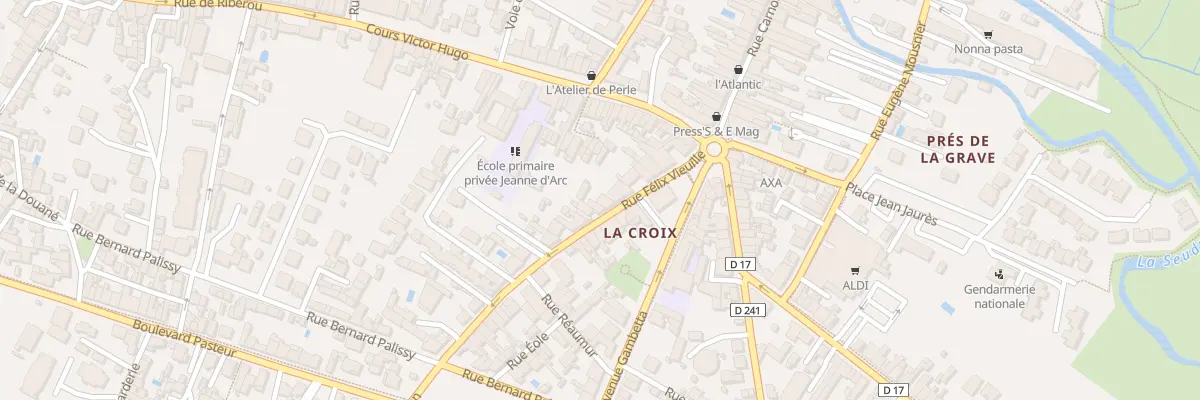 Plan du 14B Rue Félix Vieuille à Saujon