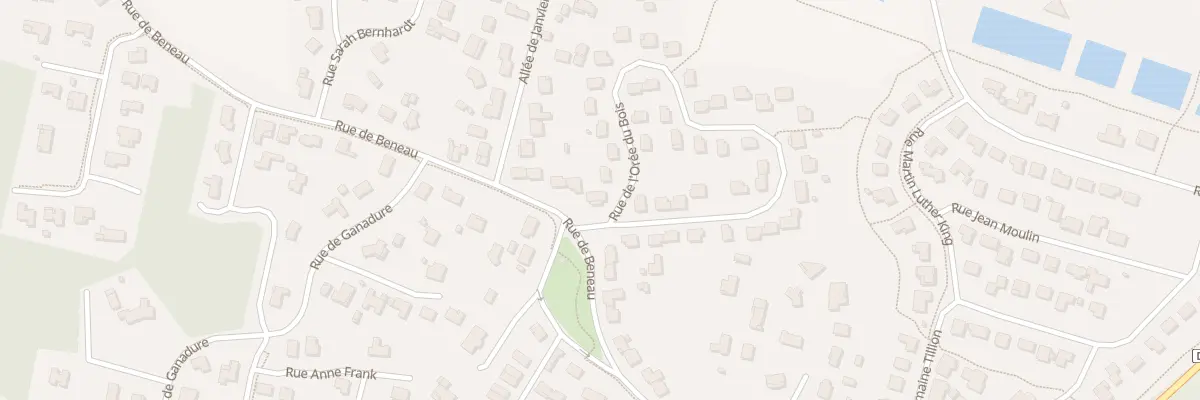 Plan du 13 Rue de Beneau à Mios