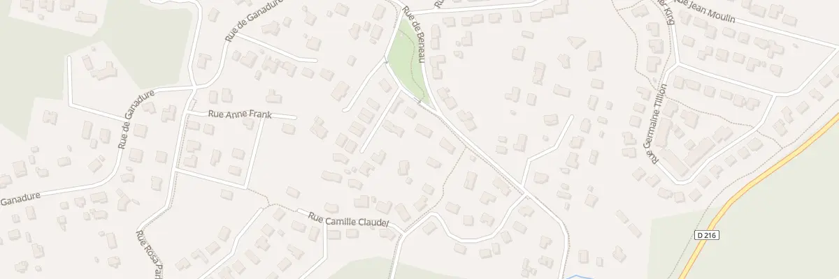 Plan du 36 Rue de Beneau à Mios