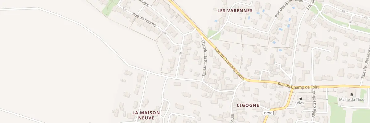Plan du 6 Rue des Talmeniers au Thou