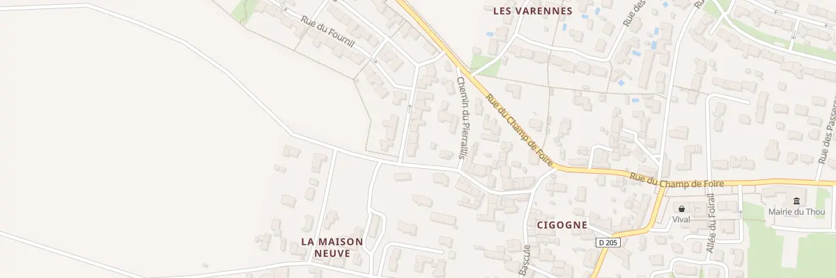 Plan du 4 Rue des Talmeniers au Thou