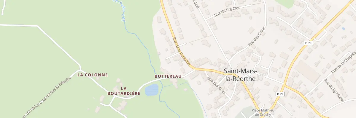 Plan du 13B Rue de la Fontaine à Saint-Mars-la-Réorthe