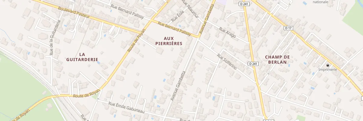 Plan du 26 Av Gambetta à Saujon