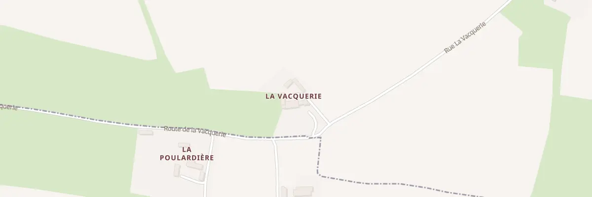 Plan du 1838 Rue la Vacquerie à Trévières