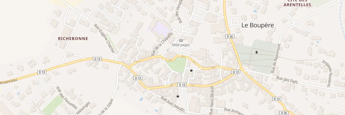 Plan du 26 Rue du mal foch au Boupère
