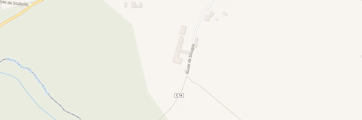 Plan du 320 Rte de Siougos à Goos