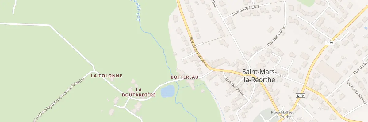 Plan du 13 Rue de la Fontaine à Saint-Mars-la-Réorthe