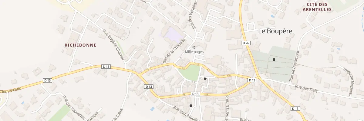 Plan du 1 Rue des venelles au Boupère