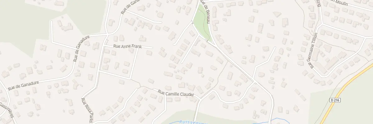 Plan du 34C Rue de Beneau à Mios