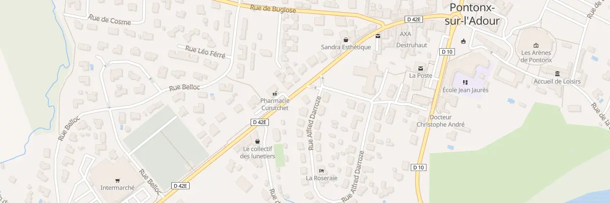 Plan du 2 Rue Alfred Darroze à Pontonx-sur-l’Adour