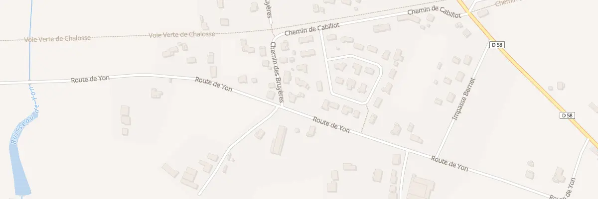 Plan du 590 Rte de Yon à Hinx