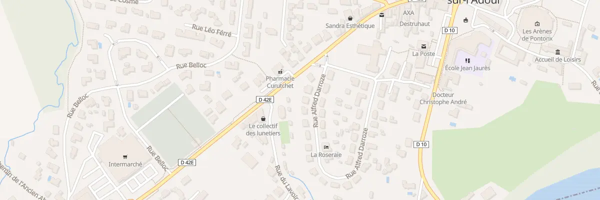 Plan du 6 Rue Alfred Darroze à Pontonx-sur-l’Adour