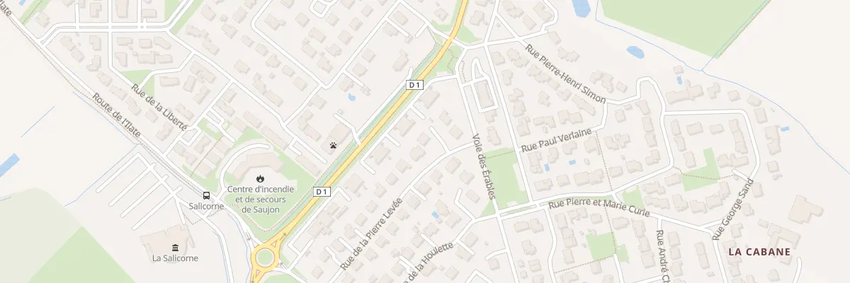 Plan du 6 Rue de la Pierre Levée à Saujon