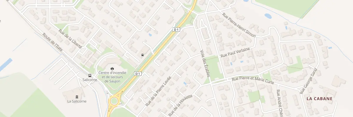 Plan du 8 Rue de la Pierre Levée à Saujon