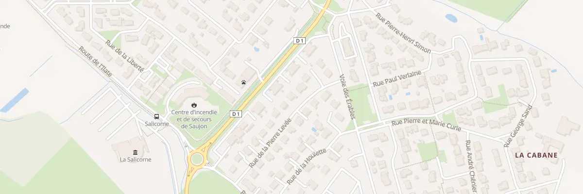 Plan du 10 Rue de la Pierre Levée à Saujon