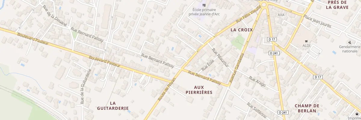 Plan du 40 Rue Félix Vieuille à Saujon