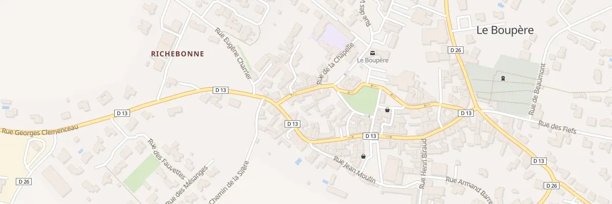 Plan du 1 Rue du mal foch au Boupère
