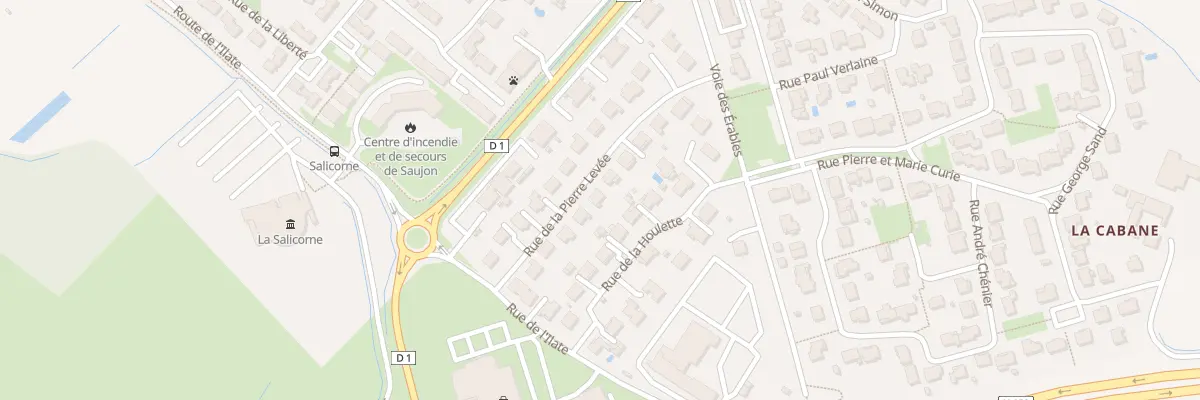 Plan du 11 Rue de la Pierre Levée à Saujon
