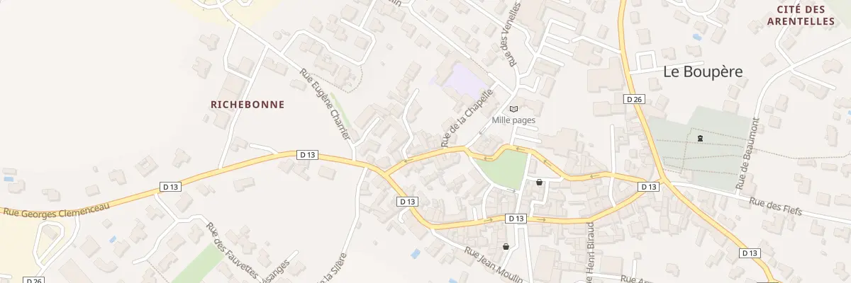 Plan du 14 Rue du mal foch au Boupère