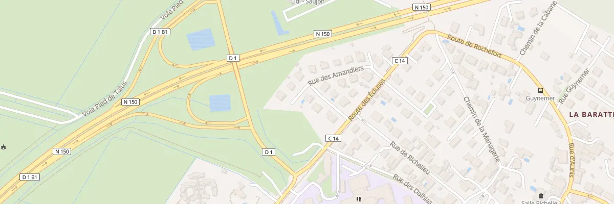 Plan du 20 Rue des Amandiers à Saujon