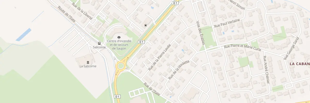 Plan du 18 Rue de la Pierre Levée à Saujon