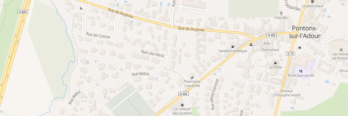 Plan du 9 Rue Georges Brassens à Pontonx-sur-l’Adour