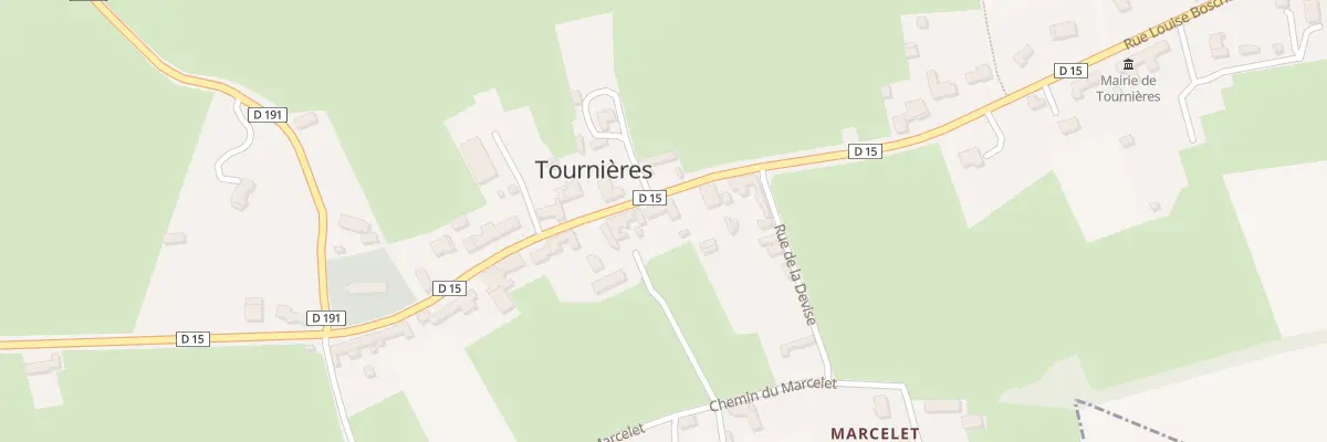 Plan du 5025 Le Bourg à Tournières