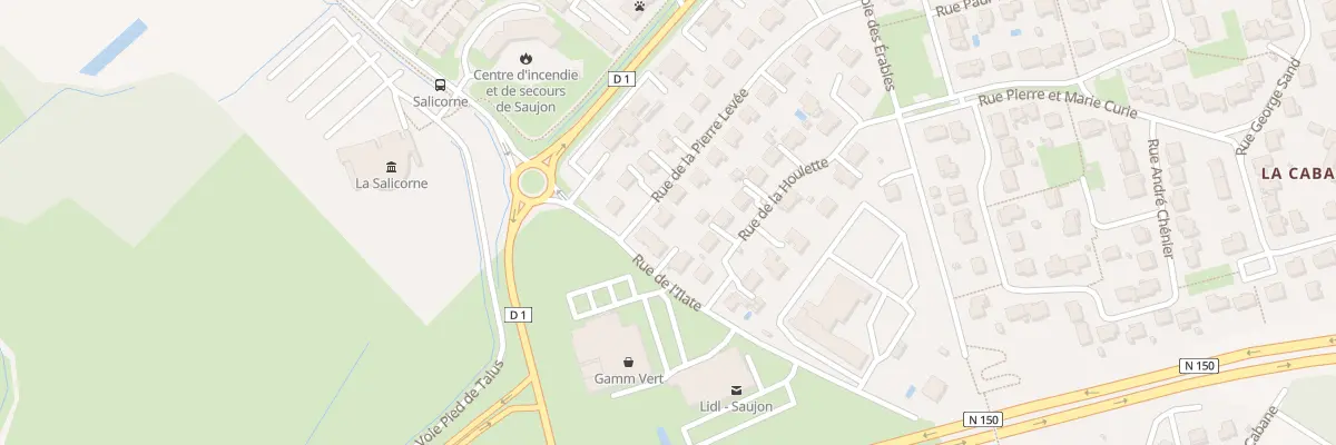 Plan du 19 Rue de la Pierre Levée à Saujon