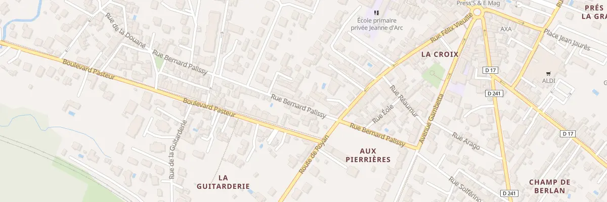 Plan du 12 Rue Bernard Palissy à Saujon
