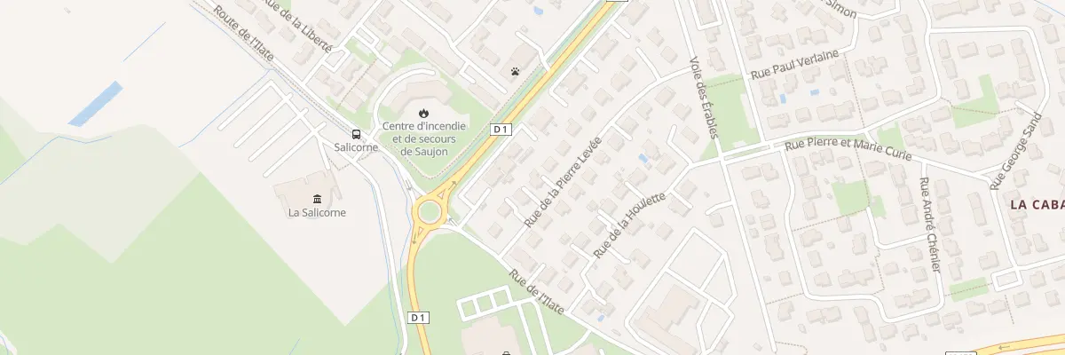 Plan du 20 Rue de la Pierre Levée à Saujon