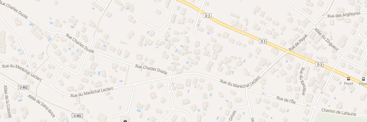 Plan du 25B Rue du Mal Leclerc à Mios