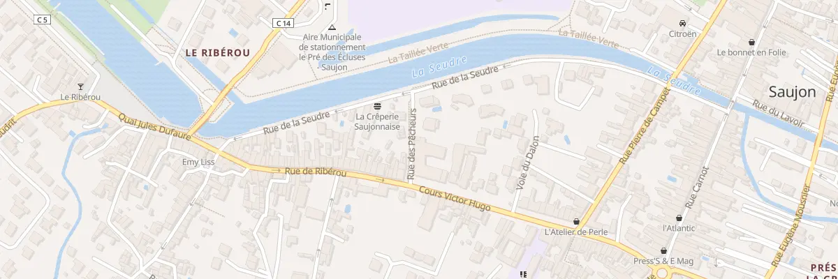 Plan du 34B Crs Victor Hugo à Saujon